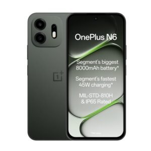 OnePlus N6 | 4GB+128GB | Midnight Green | Segment's Biggest 8000mAh Battery | Segment's Fastest 45W Charging | 60-Month Smoothness | Smooth 120Hz Display | 50MP Camera | Military-Grade Durability
