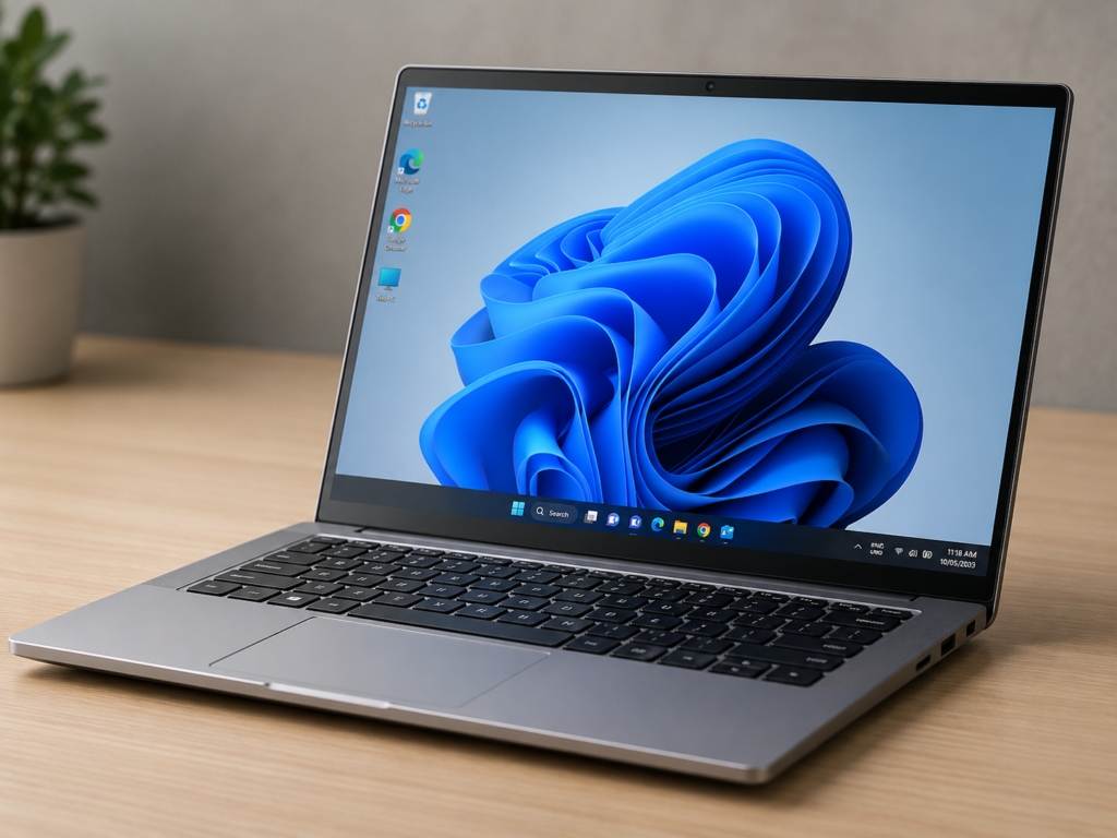 Acer Smartchoice Aspire One, Intel Core Celeron N4500, Office 2024 + M365 Basic, 12GB LPDDR4X / 256GB SSD, 14.0"/35.56cm TN HD Display, Win 11 Home, Pure Silver, 1.3KG, A114-45, Thin and Light Laptop